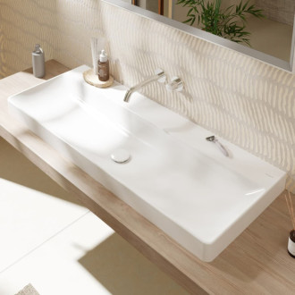 Umývadlo Hansgrohe Xelu Q 120x48 cm bez otvoru pre batériu, bez prepadu 61045450