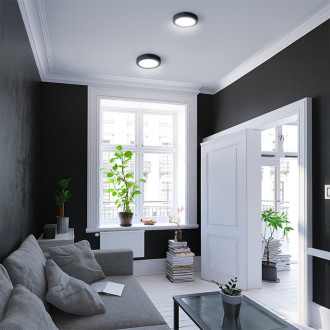 LED svetelný panel Solight čierna WD170-B