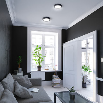 LED svetelný panel Solight čierna WD172-B