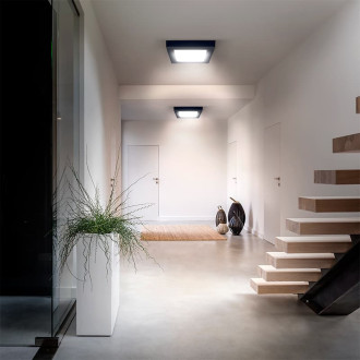 LED svetelný panel Solight čierna WD173-B