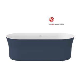 Vana Ypsilon (Vana Ypsilon 180x80, volně stojící, Deepsea Blue/bílá, krytka odtoku bílá)