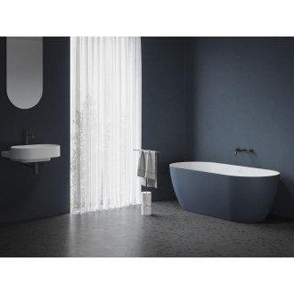 Vaňa Freedom O Tec (Vaňa Freedom O Tec 170x77 voľne stojaca, Deepsea Blue/biela, krytka odtoku biela)