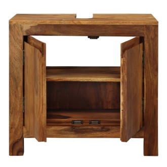 Skrinka pod umývadlo Gani 65x60x35 cm z indického masívu palisander GANI-KSU