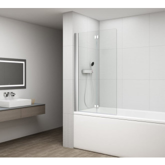Vaňová zástena Polysan Rota 150x90 cm chróm FA900