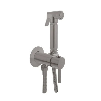 Bidetová batéria RAV SLEZÁK Seina so sprchovacím setom metal grey lesklá SE843/1MGL