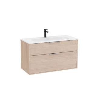Kúpeľňová skrinka s umývadlom Roca Optica 99x58x45, 5 cm svetlý dub OPT1002ZJ