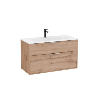 Kúpeľňová skrinka s umývadlom Roca Optica 99x58x45, 5 cm dub OPT1002ZO