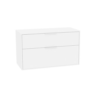 Kúpeľňová skrinka bez umývadla Roca Optica 98,5x58x45,5 cm biela matná mat OPTDESK1002ZBM