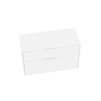 Kúpeľňová skrinka bez umývadla Roca Optica 98,5x58x45,5 cm biela matná mat OPTDESK1002ZBM