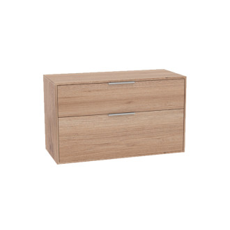Kúpeľňová skrinka bez umývadla Roca Optica 98,5x58x45,5 cm dub OPTDESK1002ZO