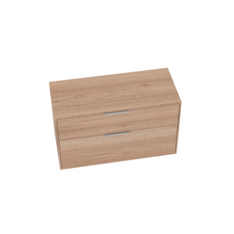 Kúpeľňová skrinka bez umývadla Roca Optica 98,5x58x45,5 cm dub OPTDESK1002ZO