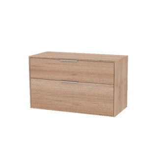 Kúpeľňová skrinka bez umývadla Roca Optica 98,5x58x45,5 cm dub OPTDESK1002ZO