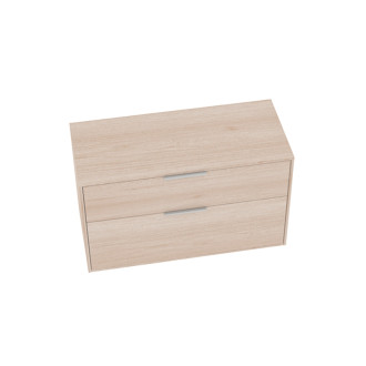 Kúpeľňová skrinka bez umývadla Roca Optica 98,5x58x45,5 cm svetlý dub OPTDESK1002ZJ