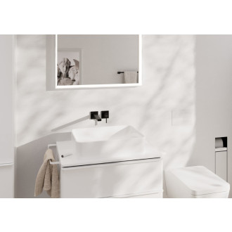 Umývadlová batéria Hansgrohe Tecturis E bez podomietkového telesa matná čierna 73051670