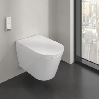 WC s bidetom závesné Villeroy &amp; Boch Tivo zadný odpad V22EM101