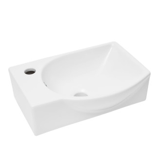 Umývadlo SAT Brevis 40,5x28 cm otvor pre batériu vľavo SATBRE4028L