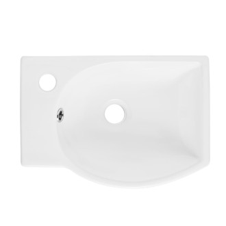 Umývadlo SAT Brevis 40,5x28 cm otvor pre batériu vľavo SATBRE4028L