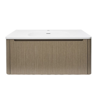 Kúpeľňová skrinka s umývadlom Naturel Austen 119x47,5x45 cm clear brown mat AUSTEN120CB