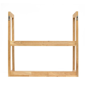 Polica Naturel Home 63x58,5x25 cm orech mat HOMEPOLN2