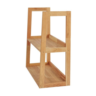 Polica Naturel Home 63x58,5x25 cm orech mat HOMEPOLN2