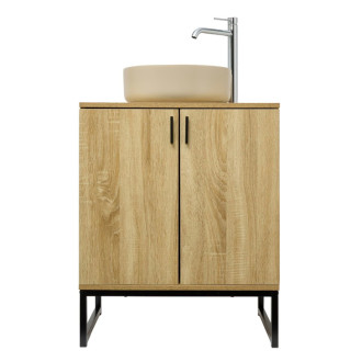 Skrinka pod umývadlo bez umývadla Ceramia Easy 60x73x36 cm svetlý dub lesk EASYUMDO