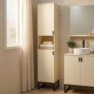 Vysoká skrinka Ceramia Easy 39x185x36 cm jazmín mat EASYREGJ