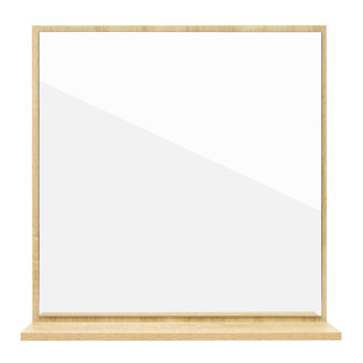 Zrkadlo s poličkou Ceramia Easy 60x61,5 cm svetlý dub EASYZRCO