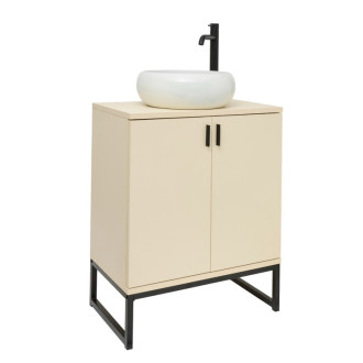 Kúpeľňová skrinka s umývadlom Ceramia Easy 60x73x36 cm jazmín mat EASYUMDB11