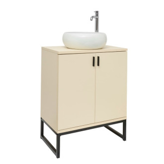 Kúpeľňová skrinka s umývadlom Ceramia Easy 60x73x36 cm jazmín mat EASYUMDB11
