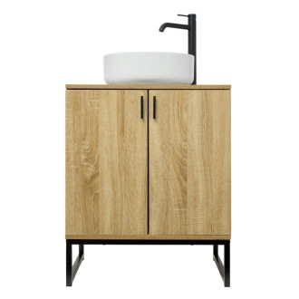 Kúpeľňová skrinka s umývadlom Ceramia Easy 60x73x36 cm svetlý dub lesk EASYUMDB2