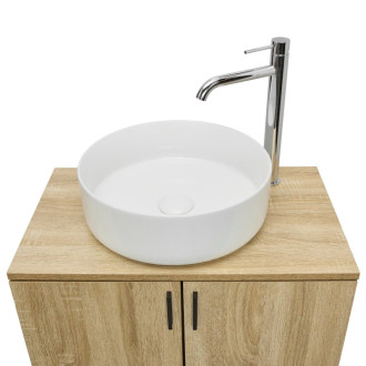 Kúpeľňová skrinka s umývadlom Ceramia Easy 60x73x36 cm svetlý dub lesk EASYUMDB2