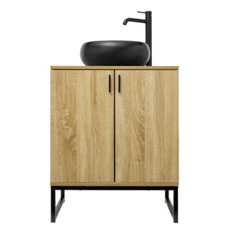 Kúpeľňová skrinka s umývadlom Ceramia Easy 60x73x36 cm svetlý dub lesk EASYUMDB6