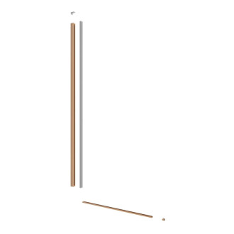 Sprchová zástena SAT Walk-in 90 cm brúsený rose gold SATBWI90MSPRRG