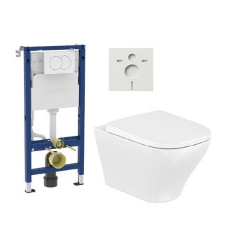 Závesný WC set predstenová montáž Roca Optica SIKOGSROOPTW