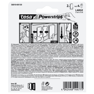 Háčik Tesa Powerstrips biela 580100013020