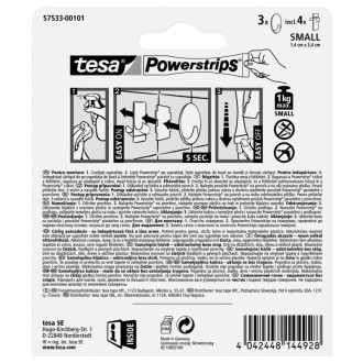 Háčik Tesa Powerstrips biela 575330010120