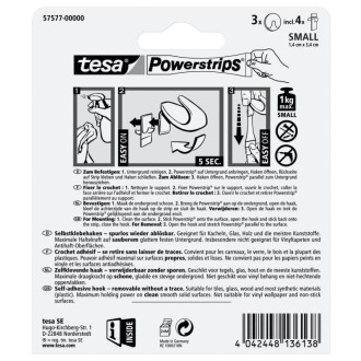 Háčik Tesa Powerstrips biela 575770000020