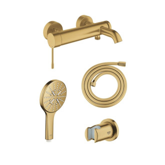 Vanová baterie Grohe se sprchovým setem 150 mm kartáčovaný cool sunrise GBAL1