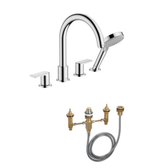 Vaňová batéria Hansgrohe Vernis Shape vrátane podomietkového telesa chróm HGBAL1