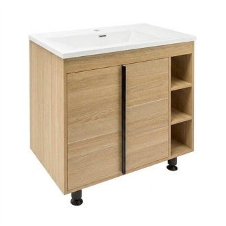 Koupelnová skříňka s umyvadlem Naturel Lucca 79x70x45 cm dub mat LUCCA80DU3A