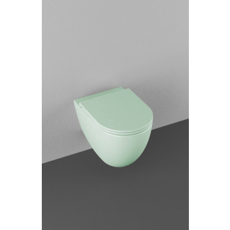 INFINITY závesná WC misa, Rimless, 36,5x53cm, zelená mint 10NF02005-2T