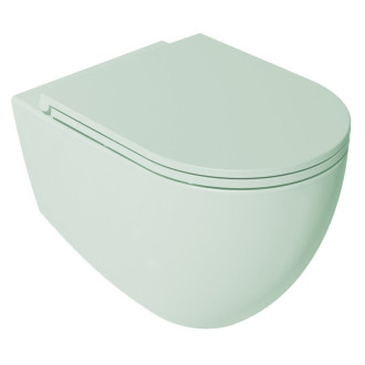 INFINITY závesná WC misa, Rimless, 36,5x53cm, zelená mint 10NF02005-2T