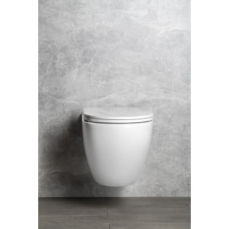 INFINITY závesná WC misa, Rimless, 36,5x53cm, biela 10NF02005