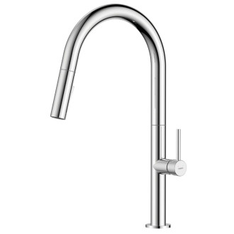 Dřezová baterie Novaservis Liquid s vytahovací sprškou, 2 proudy chrom BLQ8