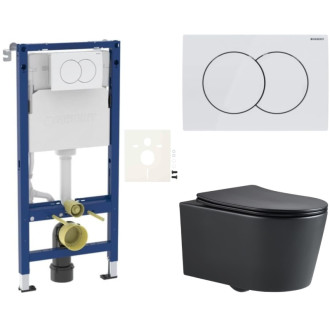 Závesný WC set do ľahkých stien / predstenová SAT Brevis SIKOGESBREBLD01