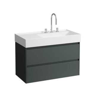 Kúpeľňová skrinka pod umývadlo Laufen Lani 880 x 450 x 515 mm sivá traffic H4039621122661