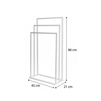 Stojan na uteráky 450x860x210mm, biela mat