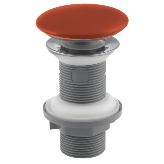 Umývadlová výpusť 5/4“, click-clack, keramická zátka, 20-70mm, terracotta