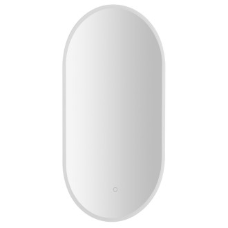 MAGARA oválné zrcadlo s LED osvětlením 45x80cm, dotykový senzor, stmívatelné