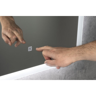 FAGO zrkadlo s LED osvetlením 80x60cm, dotykový senzor, stmievateľné